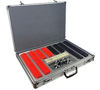 Coffret de 266 lentilles d'essai optiques pour l'ophtalmologie et l'optométrie, monture ajustable pour examen de la vue, étui en aluminium inclus.