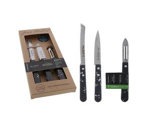 Coffret de 3 couteaux de cuisine Sense Black Edition Jean Dubost