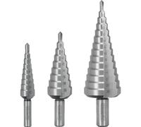 Coffret de forets étagés HSS pour tôles jusqu'à 5mm, 3pcs
