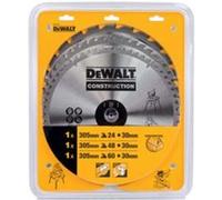 DeWalt DT1964-QZ Lame de scie circulaire, Argent, Set de 3 Pièces Taille Unique
