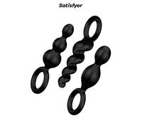 Coffret de 3 plugs noir unisexe