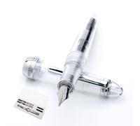 Coffret de 3 stylos plume MONTEVERDE USA Monza (transparent) - Plume Omniflex moyennement fine - Cadeau id al pour hommes et femmes - Parfait pou