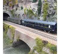 Coffret de 3 voitures "Sud Express", voiture-restaurant CIWL, 2 DEV Inox courtes