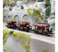 Coffret de 3 wagons trémies à ballast «Talbot», DRB, Ep. II - ROCO 6600265 - HO