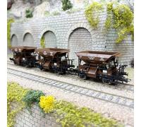Coffret de 3 wagons-trémies à ballast Talbot, ÖBB, Ep. III-IV - ROCO 6600283 - H