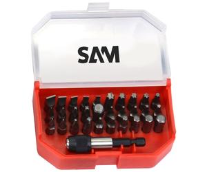 Coffret de 30 embouts de vissage 1/4 + 1 porte-embout SAM OUTILLAGE - E900-J30B"