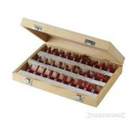 Coffret de 30 fraises à défoncer TCT 1/2 1/2 SILVERLINE 580422