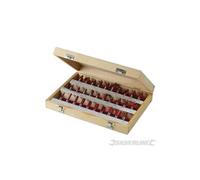 Coffret de 30 fraises à défoncer TCT 1/2 Silverline