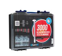 Coffret de 3000 vis autoperceuses TCC SCELLIT - empreinte cruciforme - COF003-TCC