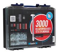 Coffret de 3000 vis autoperceuses TCQ SCELLIT - tête cylindrique- COF008-TCQ G