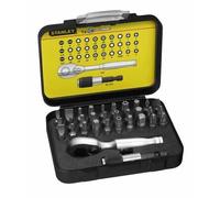 Stanley 1-13-904 1/4" Jeu d'embouts 25mm, avec mini cliquet, 32pcs