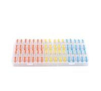 Coffret de 34 connecteurs de fils rapides à levier, bornes, conducteur, bloc de câblage bout à bout épissable, connecteurs électriques réutilisables(Boxed NC- 221T Color)