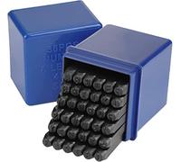 Coffret de 36pcs 6mm Poinçons à Frapper Chiffres et Lettres en Acier au Carbone pour Metal, Cuir, Bois, Bijoux