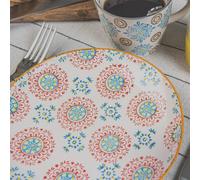 Coffret de 4 assiettes plates Bohème 26 cm Table passion