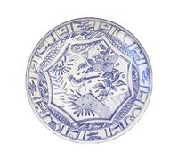 Coffret de 4 Assiettes Canapés OISEAU BLEU