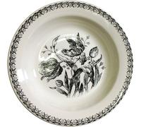 Coffret de 4 Assiettes Creuses Tulipes Noires