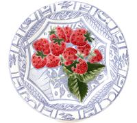 Coffret de 4 Assiettes Dessert Assorties OISEAU BLEU FRUITS