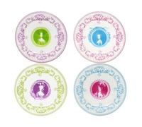 Coffret de 4 Assiettes Mignardises Assorties Marie-Antoinette