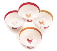 Coffret de 4 bols Maggie - Amadeus - Blanc - Porcelaine BLANC