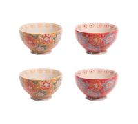 Coffret de 4 bols Zephyr 14 cm - Table Passion - Multicolore - Grès Multicolore