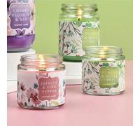 Coffret de 4 bougies parfumées à la fleur de lotus, sans fumée, convient pour le salon, la chambre, la maison Couleur aléatoire,Fleur de cerisier et laurier,Pamplemousse et thé blanc,Jasmin & poivre r