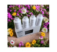 Coffret De 4 Cônes Starter Kit 3+1 Madeira Pour Surjeteuse - Kit De Fils De Qualité Supérieure Blanc