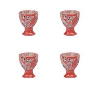 Coffret de 4 coquetiers Ava - Table Passion - Rouge - Grès Rouge G
