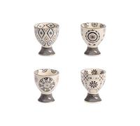 Table Passion – Coffret de 4 coquetiers Nelson en grès gris