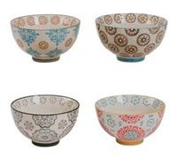 Coffret de 4 coupelles Bohème 11 cm - Table Passion - Multicolore - Grès G