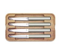 Coffret De 4 Couteaux À Steak Hector Argile, Lame Lisse