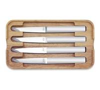 Coffret de 4 couteaux à steak Hector perle, lame lisse - Tarrerias Bonjean - Gris - Inox G