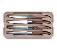 Coffret de 4 couteaux à steak Laguiole, manche en olivier - Tarrerias Bonjean - Marron - Inox Inox G