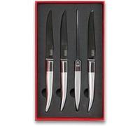 Coffret de 4 couteaux à steak Laguiole manche en titane - Tarrerias Bonjean - Argent - Inox G
