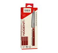 Coffret de 4 couteaux de table Silhouette rouge vin Nogent