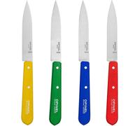 Coffret De 4 Couteaux D'office N°112 - Lame En Acier Inoxydable 10 Cm - Idéal En Cuisine - Garanti À Vie - Fabrication Française - Couleurs Classiques