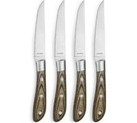 Amefa – Coffret 4 couteaux à steak Achille Bois de Pakka 11 cm