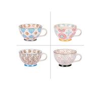 Coffret de 4 déjeuners Bohème 32 cl - Table Passion - Multicolore - Grès G