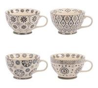 Coffret de 4 déjeuners Nelson 35 cl - - Gris - Grès