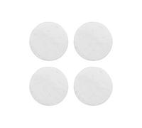 Coffret de 4 dessous de verre Marbre blanc 10 cm Table passion