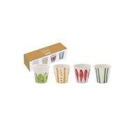 Coffret de 4 gobelets à café 6 cl jaune SC