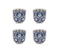 Coffret de 4 gobelets à thé Almada 15 cl - Table Passion - Bleu - Grès BLEU G