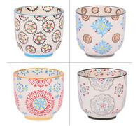 Coffret de 4 gobelets à thé Bohème 15 cl - Table Passion