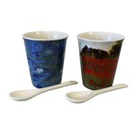 Coffret de 4 Gobelets Expresso en céramique Claude Monet