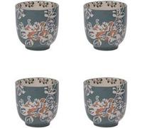 Coffret de 4 gobelets Faustine 7 cm - Table Passion - Vert - Grès Vert G