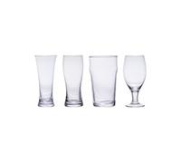 Coffret de 4 gobelets haut à bière - Trend'up - Transparent / Cristal - Verre