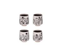 Coffret de 4 gobelets Ikebana 25 lanc - Grès