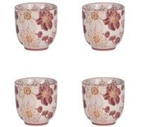 Coffret de 4 gobelets Kiyo 7 cm - Table Passion - Décoré - Grès G