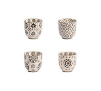 Coffret de 4 gobelets Nelson 15 cl - Table Passion - Gris - Grès Gris G