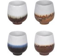Coffret de 4 gobelets Wabisabi 20 cl - Table Passion - Décoré - Grès