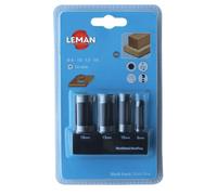 Leman Machine – Coffret 4 mèches à bouchonner WS D. 6/10/13/16 mm Q. 10 mm – 200.500.04